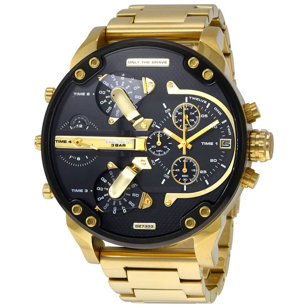 diesel mr. daddy 2.0 black dial quartz men s watch dz7333 600x